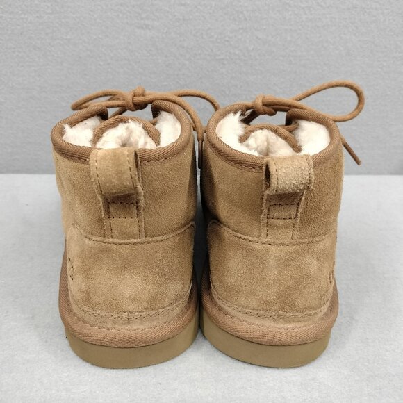 Ugg Neumel 3236 Men's Chukka Boots Size 9 Chestnut Suede Lace Up Shearling Lined - Picture 4 of 8